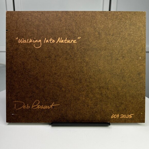 Original Acrylic Painting "Walking Into Nature" 8 x 10" Unframed Artwork - Picture 7 of 7